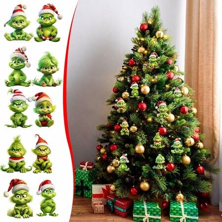 Easter Novelty Bunny The Grinch On Shelf Plush Doll Toys Elf Ornaments  Hanging Pendant Decoration Gift