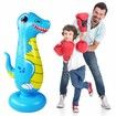 125cm PVC inflatable Punch Bag dinosaur boxing bag Boxing Bag for Immediate Bounce Practicing Karate,Taekwondo Boxing Bag Boy Girl