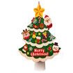 70*90cm NON WOVEN Christmas Tree  DIY Kids Christmas Craft Kit Christmas Tree 21 Pieces Removable Kids Christmas Tree Ornaments gifts