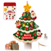 70*90cm NON WOVEN Christmas Tree  DIY Kids Christmas Craft Kit Christmas Tree 21 Pieces Removable Kids Christmas Tree Ornaments gifts