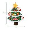 70*90cm NON WOVEN Christmas Tree  DIY Kids Christmas Craft Kit Christmas Tree 21 Pieces Removable Kids Christmas Tree Ornaments gifts