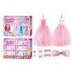 Fashion Design Kit for Girls,DIY Craft Kits,Handmade Set with Fabric,Mannequin Birthday Gift Idea for Girls 8+ Years Pink