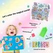 DIY Sparkle Gem  Children's Kids 6 Stickers Cartoon Diamond Painting,Fun Arts and Crafts Kits Magical Cute Art 19x19cm Alpaca