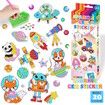 DIY Sparkle Gem  Children's Kids 6 Stickers Cartoon Diamond Painting,Fun Arts and Crafts Kits Magical Cute Art 19x19cm Sparce