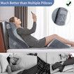 4 Pcs Bed Wedge Pillow Set Neck Back Head Leg Support Velvet Fabric Adjustable Triangular Cushion Memory Foam