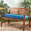 Garden Bench Patio SEAT PADS Chair Cushion Swing 3 Seater OUTDOOR 150x50x10CMBlack Grey