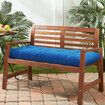 Garden Bench Patio SEAT PADS Chair Cushion Swing 3 Seater OUTDOOR 150x50x10CMBlack Grey