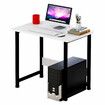 Wooden Computer Laptop Desk Modern Table Study Desk Office Furniture PC Workstation for Home Office Studying Living roomWhite