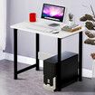 Wooden Computer Laptop Desk Modern Table Study Desk Office Furniture PC Workstation for Home Office Studying Living roomWhite