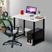 Wooden Computer Laptop Desk Modern Table Study Desk Office Furniture PC Workstation for Home Office Studying Living roomWhite