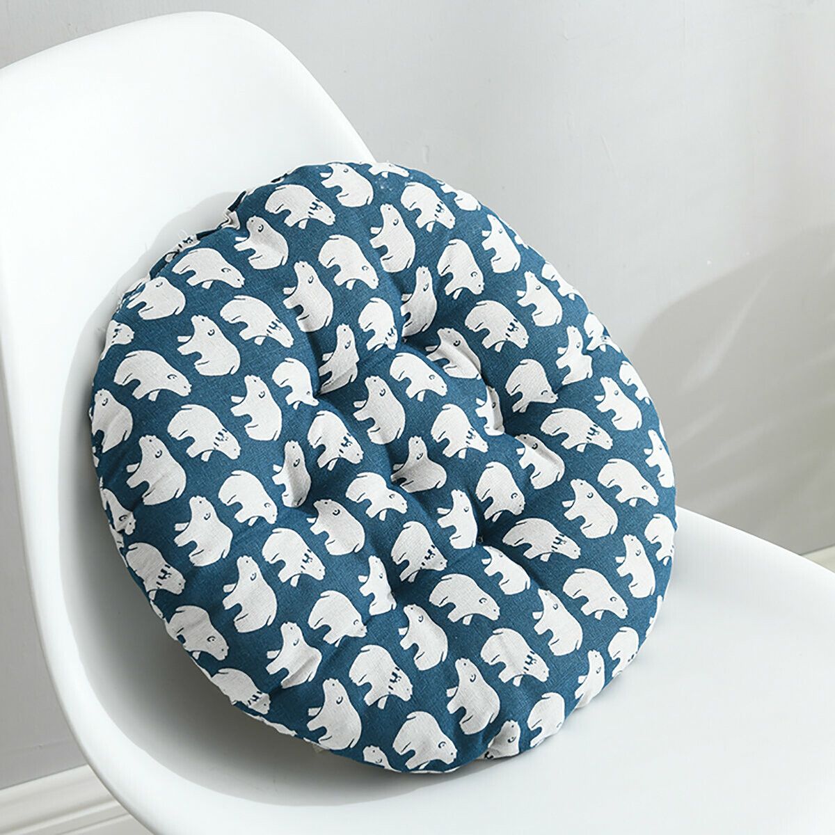 Nordic Print Round Cotton Chair Cushion Soft Pad Dining Home Office Patio GardenD