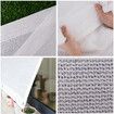 Waterproof Heavy Duty Proof Sun Canopy Shade Sail Cloth Rectangle Outdoor1*1m