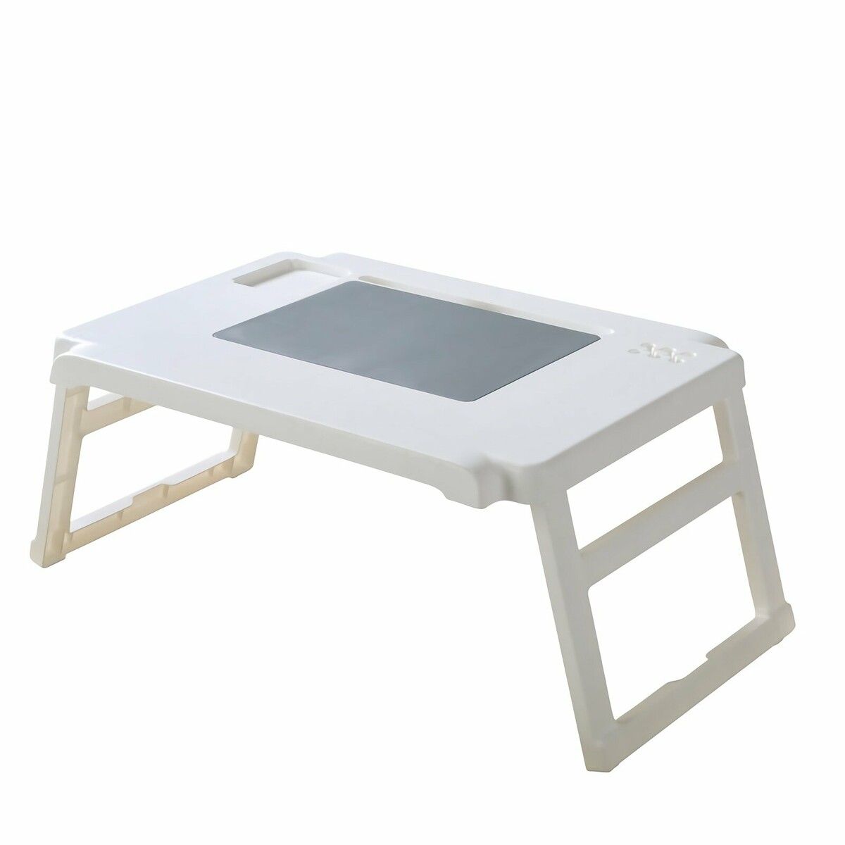 Folding Notebook Computer Desk Stand Portable Plastic Learning Desk Storage Desk For Laptop Notebook Bedroom Desk White