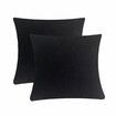 3 Seaters Velvet Sofa Cover Pure Color Elastic Chair Seat Protector Couch Case Stretch Slipcover Decorations Black