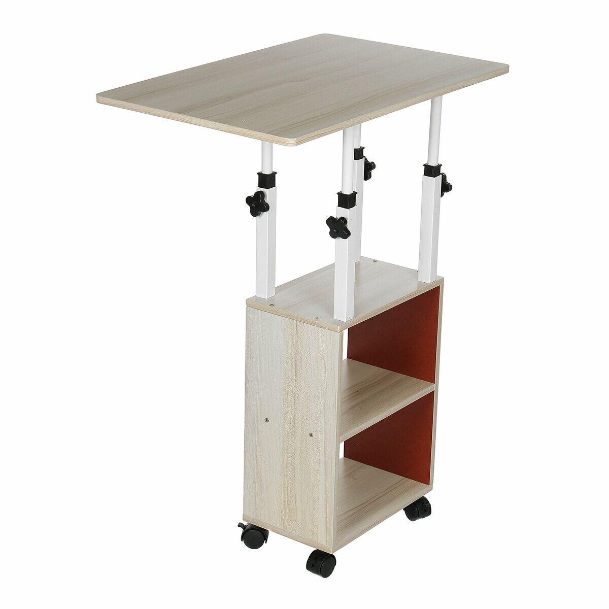 Bedside Table Movable Simple Small Table Bedroom Home Simple Student Lifting Dormitory Table for Home OfficeBlack