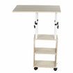 Bedside Table Movable Simple Small Table Bedroom Home Simple Student Lifting Dormitory Table for Home OfficeBlack