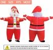 Inflatable Christmas Santa Claus Costume Xmas Plus Size Inflatable Festive Suit Blow Up for Adult Christmas Party Parade