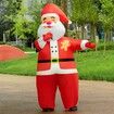 Inflatable Christmas Santa Claus Costume Xmas Plus Size Inflatable Festive Suit Blow Up for Adult Christmas Party Parade