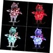 3pcs Christmas Solar Decorations Solar Christmas Garden Stake Lights, Outdoor Christmas Decorations Yard Waterproof Garden Stake Lights