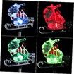 3pcs Christmas Solar Decorations Solar Christmas Garden Stake Lights, Outdoor Christmas Decorations Yard Waterproof Garden Stake Lights