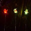 3pcs Christmas Solar Decorations Solar Christmas Garden Stake Lights, Outdoor Christmas Decorations Yard Waterproof Garden Stake Lights