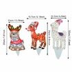 Light-Up Christmas Garden Decor, Acrylic Goat Garden Stake with Lights Yard Decor Garden Statue, Realistic Garden Sculpture for Pathway Backyard Lawn Landscape