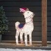 Light-Up Christmas Garden Decor, Acrylic Goat Garden Stake with Lights Yard Decor Garden Statue, Realistic Garden Sculpture for Pathway Backyard Lawn Landscape