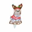 Light-Up Christmas Garden Decor, Acrylic Reindeer Garden Stake with Lights Yard Decor Garden Statue, Realistic Garden Sculpture for Pathway Backyard Lawn Landscape