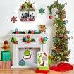 Christmas Grinch Door Sign Christmas Wreath Sign Decor Merry Christmas Wall Decor Wooden Door Hangers Wreath