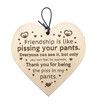 Garland with Lights Decorations Friendship Pissing Pants Funny Wooden Plaque Christmas Snowman Treats Holder