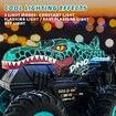 Stunt Car Remote Control Monster Trucks Dinosaur 360 Degree Spin Walk Upright Drift Light Music 2.4Ghz Offroad High Speed Toy Vehicle Playtime Gift Ages 8+ Blue