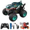 Stunt Car Remote Control Monster Trucks Dinosaur 360 Degree Spin Walk Upright Drift Light Music 2.4Ghz Offroad High Speed Toy Vehicle Playtime Gift Ages 8+ Blue