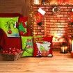 Christmas Pillow Covers Set of 4 18x18 Inch Green Christmas Decorations Gifts for Winter Holiday Farmhouse Indoor Decor