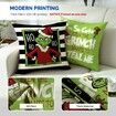 Christmas Pillow Covers Set of 4 18x18 Inch, Farmhouse Christmas Decorations, Set of 4 Christmas Decorations for Home