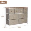 Chest of 8 Drawers Tallboy Cabinet Dresser TV Storage Unit Wardrobe Table Entertainment Stand Closet Organizer Bedroom Organiser Furniture Oak