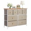 Chest of 8 Drawers Tallboy Cabinet Dresser TV Storage Unit Wardrobe Table Entertainment Stand Closet Organizer Bedroom Organiser Furniture Oak