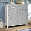 Chest of 8 Drawers Cabinet Dresser Tallboy Wardrobe Storage Unit TV Entertainment Stand Table Closet Bedroom Organizer Furniture Organiser Oak