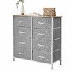 Chest of 8 Drawers Cabinet Dresser Tallboy Wardrobe Storage Unit TV Entertainment Stand Table Closet Bedroom Organizer Furniture Organiser Oak