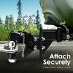 8T Pintle Hook Hitch Tow Ball Mount Adjustable Trailer Towing Receiver Drop Down Truck Car Accessory Heavy Duty