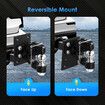 8T Pintle Hook Hitch Tow Ball Mount Adjustable Trailer Towing Receiver Drop Down Truck Car Accessory Heavy Duty