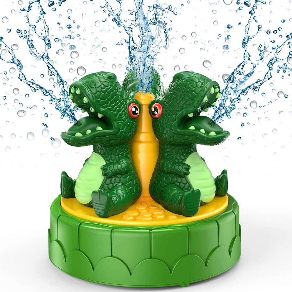 Sprinkler Dinosaur Toys for Girls Gifts,Summer Water Toys for Kids Play Outside,Kids Toys  Boys Girls Yarn Activities