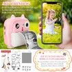 Kids Camera Instant Print Toddler Digital Camera 1080P HD  Instant Print Photo with 2 Rolls Photo Paper 32GB Card