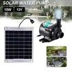 Solar Water Pump 10W 12V Brushless Solar Panel Kit Powered Fountain Pond Plastic for Fish Water Pool Garden Decoration