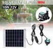 Solar Water Pump 10W 12V Brushless Solar Panel Kit Powered Fountain Pond Plastic for Fish Water Pool Garden Decoration