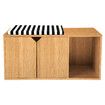 Cat Litter Box Enclosure House Cabin Pet Furniture Entrance Hidden Storage Bench Side Table Cabinet Indoor Toilet Kitty Washroom Cushion