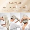 Large Microfiber Hair Towel Wrap for Women,Anti Frizz Hair Drying Towel with Elastic Strap,Fast Drying Hair Turbans for Wet Hair,Long,Thick,Curly Hair,Camel