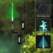 Solar Christmas Trees Lights Outdoor Decorations,Solar Tree Garden Lights Waterproof,Color Changing Solar Flower Lights Yard Stake Decor For Outside Decorative,2Pcs