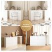 6 Chest of Drawers Dresser Makeup Vanity Table Tallboy Storage Cabinet Beauty Work Station Bedside Adjustable Bedroom Furniture White