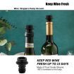 Wine Saver Pump with 4 Vacuum Stoppers,Wine Stopper,Wine Preserver,Reusable Bottle Sealer Keeps Wine Fresh,Ideal Wine Accessories Gift (Wine Pump + 4 stoppers)