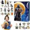 Christmas Advent Calendar 2023 - 24 Days to Christmas Countdown Calendar 24 Mandalorian Figures | Creative Movie Characters, Comic Figures, Advent Calendar